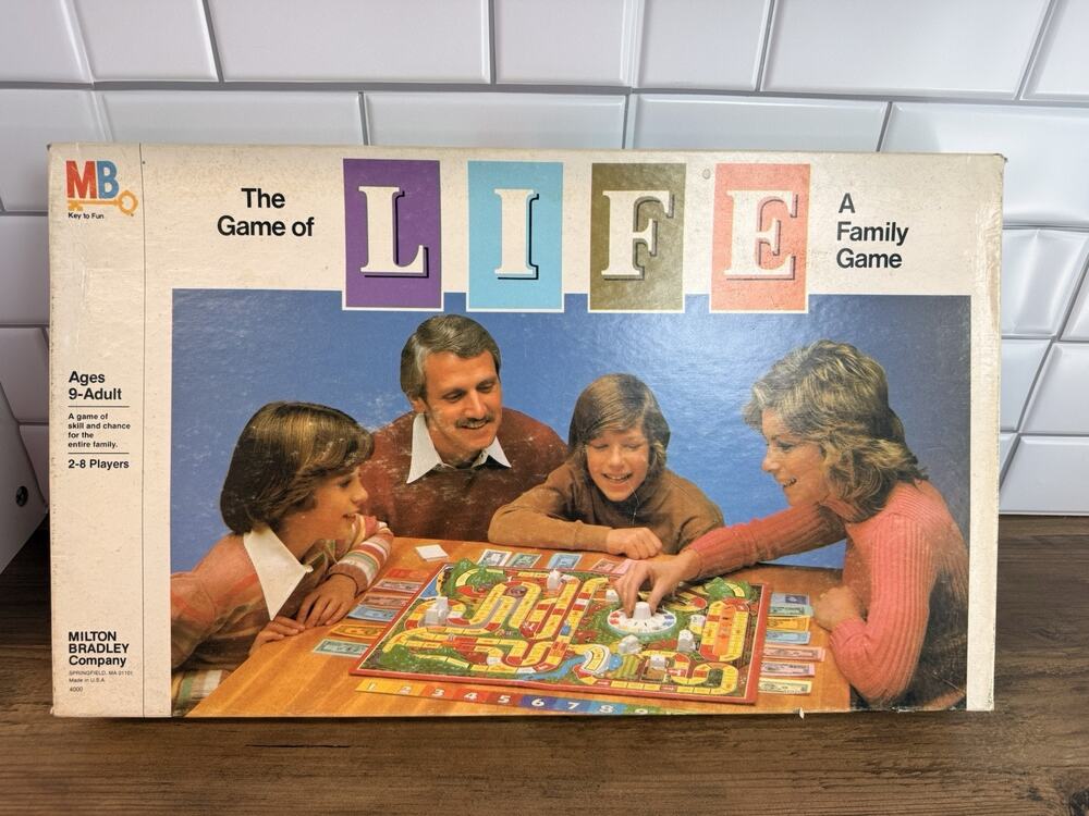 Vintage 1979 "THE GAME OF LIFE" Milton Bradley Family Board Game 100% Complete
